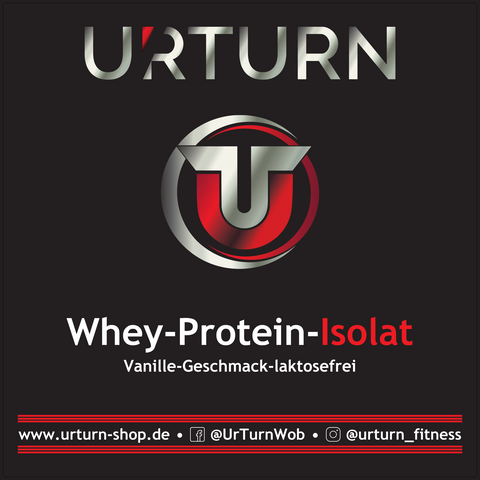 UrTurn Whey-Protein-Isolat - Vanille-Geschmack (MHD 05/23)